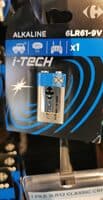1 Pile 6LR61/9V I-Tech