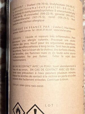 « Poudre Fleurie@, diffuseur d’ambiance (86% vol. Français)