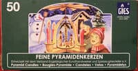 Feine Pyramidenkerzen, weiß