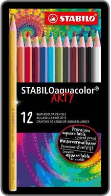 Crayons De Couleur Stabilo Aqua Assortiment 12 Unités
