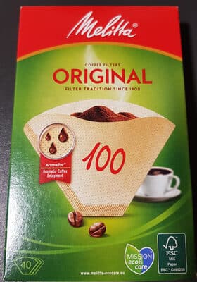 Melitta Original Koffiefilters 100 Bruin 40 stuks