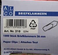 Briefklammern