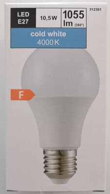 LED Leuchtmittel E27 10,5 W 1055 lm 4000 K
