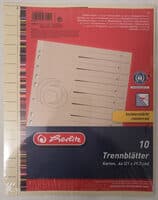 Herlitz Trennblätter, Karton