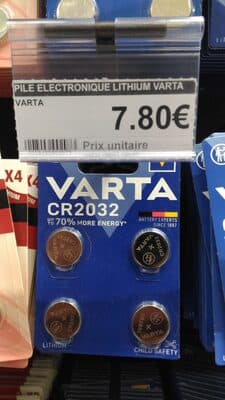 Varta Knoopcelbatterij lithium CR2032