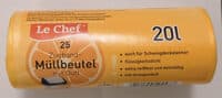 Zugbandmüllbeutel 20 l