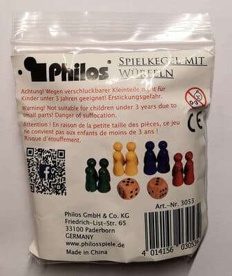 Spielkegel mit Würfeln
