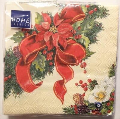 Servietten mit Weihnachtsmotiv