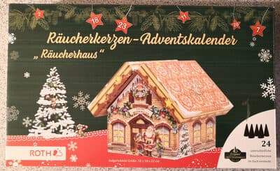 Räucherkerzen-Adventskalender "Räucherhaus"
