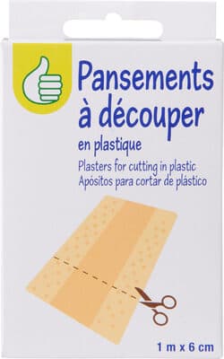 Pansements plastiques à découper