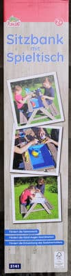 Sitzbank mit Spieltisch