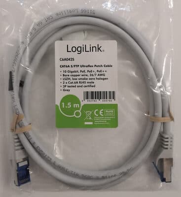 CAT6A S/FTP Ultraflex Patch Cable 1,5 m