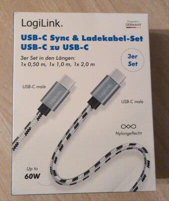 USB-C Sync & Ladekabel-Set USB-C zu USB-C