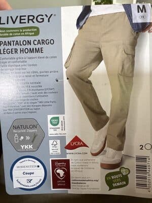 Pantalon cargo léger homme