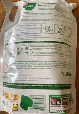 Liquide vaisselle, hypoallergénique