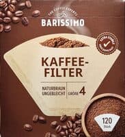 Kaffeefilter ungebleicht, Größe 4