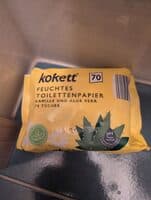 Wet toilet paper