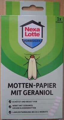 Mottenpapier mit Geraniol