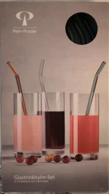 Glastrinkhalm-Set