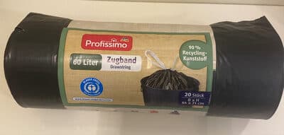 Müllbeutel 60 l mit Zugband