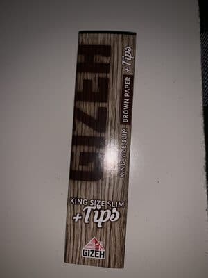 King Size Slim Brown Paper+Tips