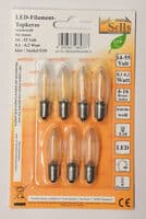 LED-Filament-Topkerze, warmweiß, E10