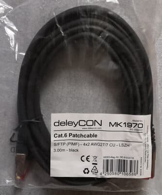 Cat. 6 Patchcable, black