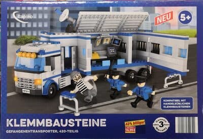 Klemmbausteine Gefangenentransporter