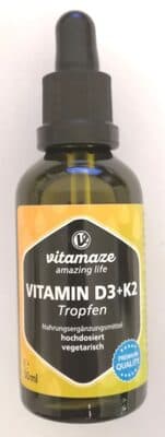 vitamze Vitmain D3+K2 Tropfen, hochdosiert