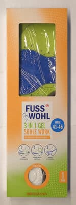 Fusswohl 3 in 1 Gelsohle Work