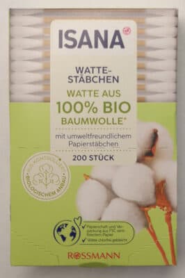 Wattestäbchen aus 100% Biobaumwolle