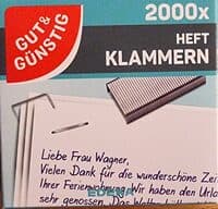 Heftklammern
