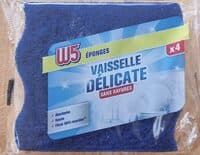 4 éponges vaisselle delicate