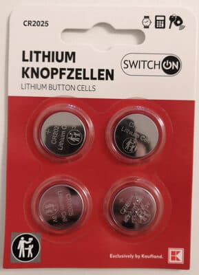 Lithium Knopfzellen CR2025