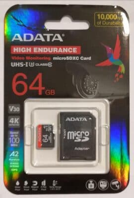 ADATA High-Endurance microSDXC 64GB Kit