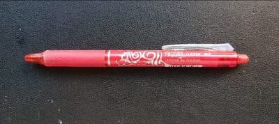 Pilot Frixion Ball Clicker 07 Errasable Pen