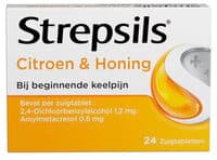 Strepsils Citroen + Honing Zuigtabletten