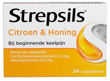 Strepsils Citroen + Honing Zuigtabletten