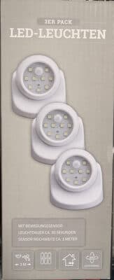 3er-Pack LED-Leuchten