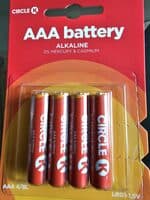LR03 AAA 1.5V BATTERY ALCALINE