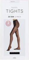 Tights Basic 20 Den Black 36-44 Pierre Robert