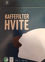 Kaffefilter Hvite str. 4
