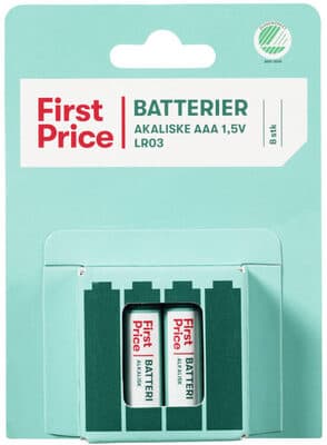 Batterier Alkaliske AAA 1,5V LR03