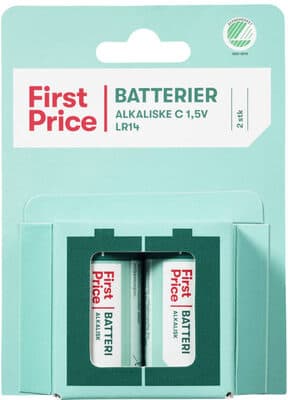 Batterier Alkaliske C 1,5V LR14