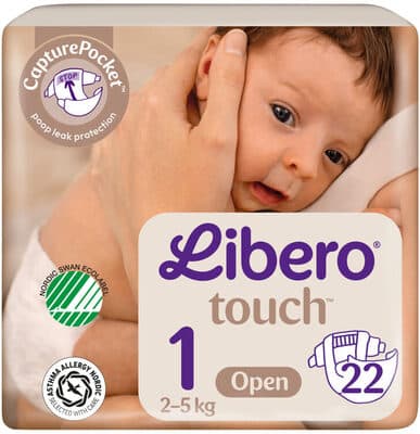 Libero Touch diapers, size 1 (2-5 kg)