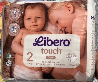 Touch diapers, size 2 (3-6 kg)