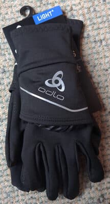 Reflective running cover gloves