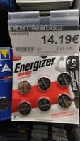 6 piles lithium CR2032
