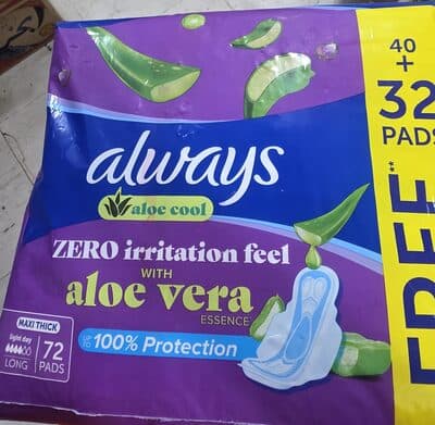 Zero irritation feel with aloe vera Long