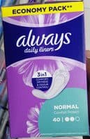 Daily liners Normal
